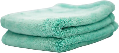 THOR Baby Goat: Microfiber Drying Towels for Cars 18x20in, 1200 GSM Korean Made – Ultra-Thick, Twist Loop Weave, Scratch-Free & Super Absorbent Car Cleaning Cloth for Trucks, SUVs – 2 Pack, Green