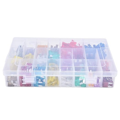 FTVOGUE 300Pcs Car Assortment Kit, Quick Blow Circuit Protection for Auto 2A-40A, Ideal for Vehicle Overload Prevention