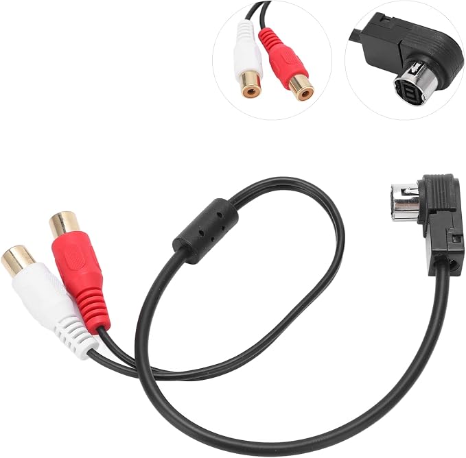 Tbest AUX in Audio Cable Adapter,Car Radio AUX in Audio Cable Adapter Replacement for KCA121B Ainet Player 9887 105 117 9855