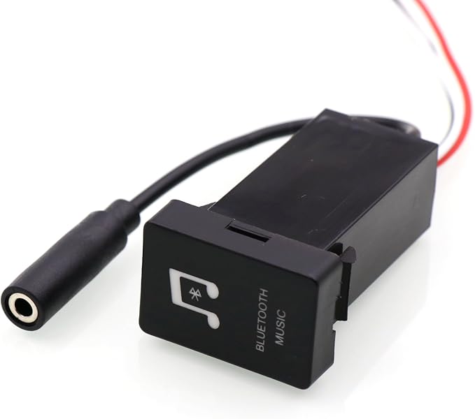 Timloon Car Bluetooth Music Adapter Module Panel Installation AUX Output Use for Toyota,Camry,Corolla,Yaris,RAV4,Reiz,Land Cruiser