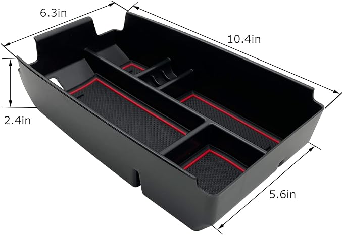 Center Console Organizer Interior Storage Box Fits for Ford Escape 2020 2021 2022 2023 2024 2025 2026 and 2021 2022 2023 2024 2025 2026 Bronco Sport Accessories