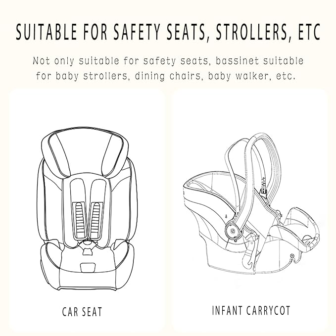 Infant Insert for Doona,Graco Snugride，Chicco Keyfit ，Britax，and Evenflo,Doona Accessories，Shock-Resistant, Non-Slip (Gray)