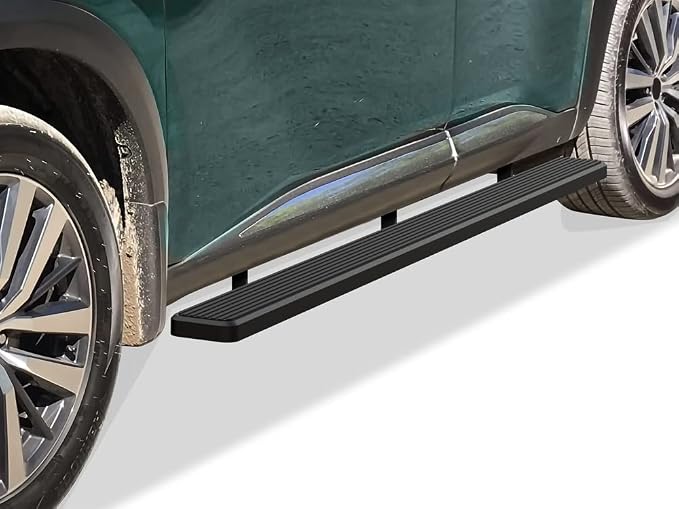 APS Running Boards 5 inches Matte Black Compatible with Nissan Pathfinder 2022-2026 Stainless Steel (Side Steps Side Bars)