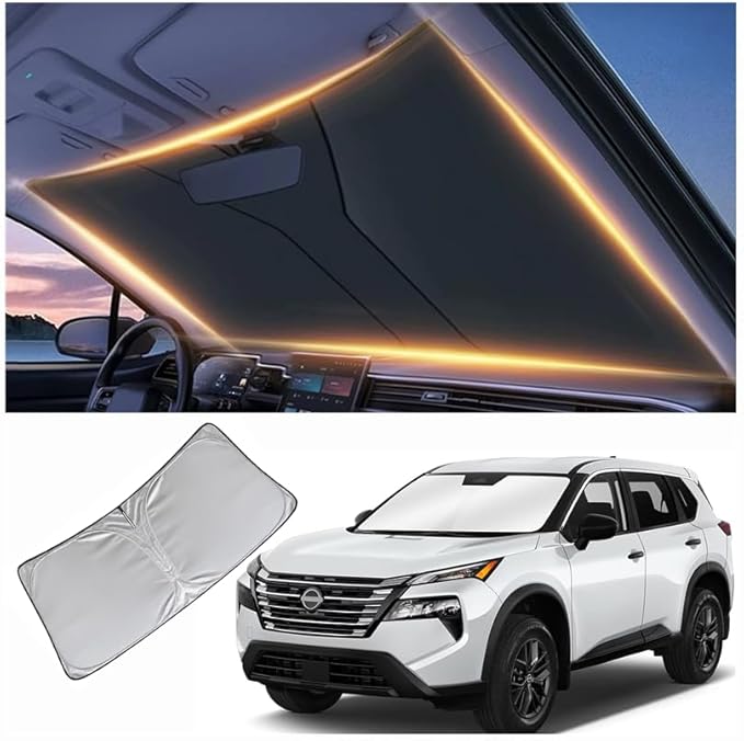 Windshield Sun Shade for Nissan Rogue Front Window Shades Cover for 2010-2025 Rogue Windshield Sun Visor Protector Car Accessories