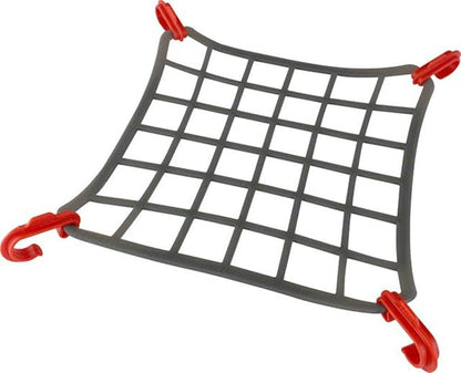 Small Cargo Net Elasto Net by Delta Cycle - Expandable Bungee Net with Hooks Stretches 2X in Size - Bike Cargo Net Keeps Your Gear Tightly in Place for Bikes & Kayaks