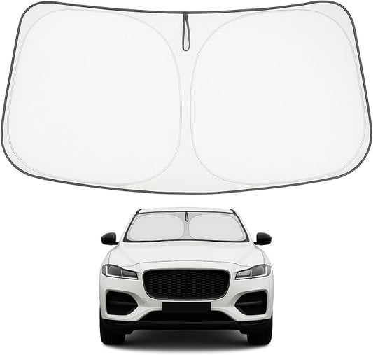 Proadsy 2026 Upgrade Front Windshield Sun Shade Foldable Sunshade Protector Custom Fit for Jaguar F-Pace 2016-2025 F Pace SUV Accessories