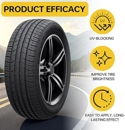 2026 New Tire Coating Paste & Trim Restorer,Car Tire Plastic Trim Renewal Paste with Sponge,Tires Polishing Pastes for Cars, Trucks,Motorcycles,Bring Back the Deep Black Shine (3 Set)