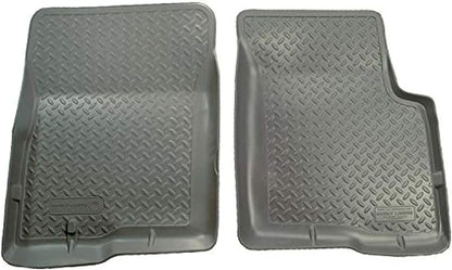 Husky Liners Classic Style Floor Mats | Fits 1995-2004 Toyota Tacoma Access & Standard CAB ONLY | Front Row, 2-pc Grey - 35112