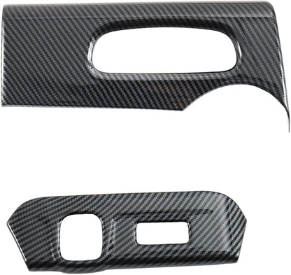 Interior Trim for Chevy Trax 2024-2026 Carbon Fiber Gear Shift Panel with Steering Wheel Trim AC Vent Cover