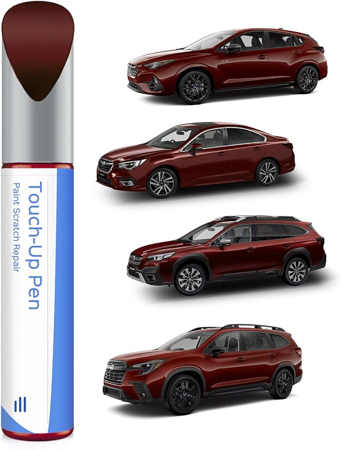 M1Y Crimson Red Pearl Touch Up Paint Compatible with Subaru Exact Match Chips and Nicks Touch Up