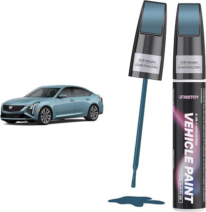 Drift Metallic(GAE/WA220K) Touch up Paint for Cadillac, Quick & Easy Fix for Car Scratches, 2 in 1 Car Touch up Paint with Pen Tip and Brush, Auto Scratch Repair Pen with Exact Color Match
