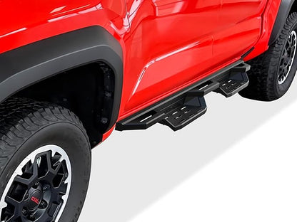 APS Stainless Steel Pocket Steps Running Boards Compatible with Toyota Tacoma 2024-2026 Double Crew Cab (Incl. Hybrid Model)
