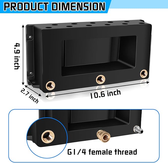 Boltigen Wall Mounted Pressure Washer Gun Holder, Foam Cannon Organize Holder, Car Wash Power Washer Tip and Extension Wand Holder, 1/4'' Quick Connect Pressure Washer Accessories Storage Rack