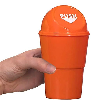 Hammont Mini Trash Can for Car - 4 Pack, 3.75"x6.5" Miniature Trash Bin - Cute Vehicle Accessories, Compact and Convenient Trash Can