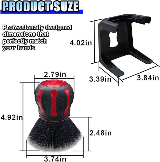 BDZMC Car Detailing Brush, Ultra Soft Bristles XL Synthetic Brush, Auto Interior Dusting Brush with Storage Rack, Car Cleaning Tool for Vehicle Air Conditioner Vents, Dashboard, Leather