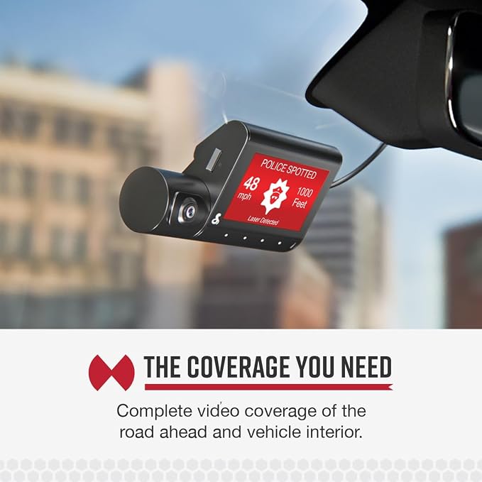 Cobra SC 220C Smart Dash Cam + Cobra 2.5A Micro USB Adapter Hardwire Kit