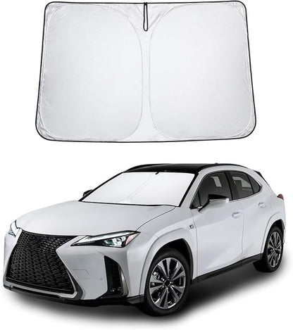 Proadsy for Lexus UX 2019-2024 2025 2026 Windshield Sun Shade 4-Layer Foldable Front Sunshade Protector Sun Visor Blocks UV Rays Keep Car Cooler