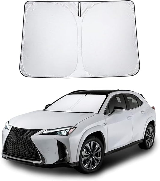 Proadsy for Lexus UX 2019-2024 2025 2026 Windshield Sun Shade 4-Layer Foldable Front Sunshade Protector Sun Visor Blocks UV Rays Keep Car Cooler