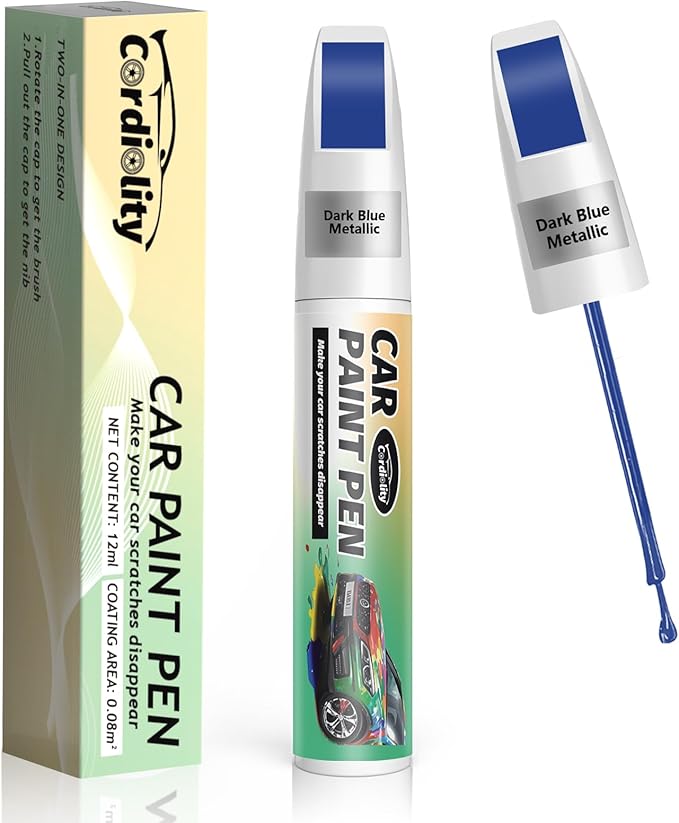 Dark Blue Metallic(8T5) Touch Up Paint Pen for Toyota,Car Paint Scratch Repair Pen Quick and Easy Fix Auto Paint Scratch