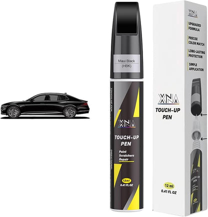 XNA Maui Black(HBK) for Genesis Touch Up Paint, Car Scratch Remover for Nicks and Chips Repair, 2-In-1 Quick & Easy Fix Car Scratch Repair Kit with Exact Color-Matched