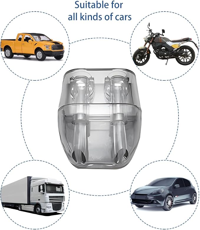 6 Pack Car Deer Warning Whistle Devices, ABS Self-Adhesive Automotive Deer Whistles for Car, Deers Alarm Road Safet-y Horn Device Animal Alert Whistle for Vehicles, Motorcycles(COLOR:Transparent)