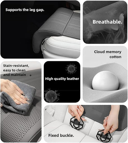 Car Seat Leg Support Extension Cushion for Car Driver Seat Extender Pad Leg Support Seat Pillow For Auid Q5 BMW X5 Toyota RAV4 Ford F150 Hyundai Tucson Honda CRV etc Universal Seat Cushion (Black)