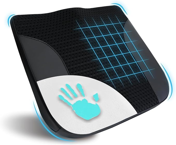 Lofty Aim Car Seat Cushion, Comfortable Memory Foam Seat Pillow for Driving, Sciatica-Back Pain Relief, Cushion for Car-Truck, Office, Wheelchair - Black