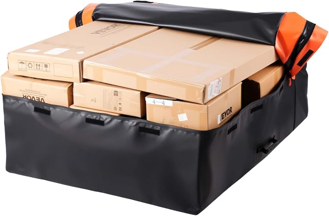 VEVOR Truck Bed Cargo Bag, Waterproof 840D PVC, 51.18 x 40.16 x 21.85 in (26 Cubic Feet), Heavy Duty Cargo Bag for Truck Bed with 4 Bungee Cords with Hooks, Fits a Variety of SUV and Pickup Trucks