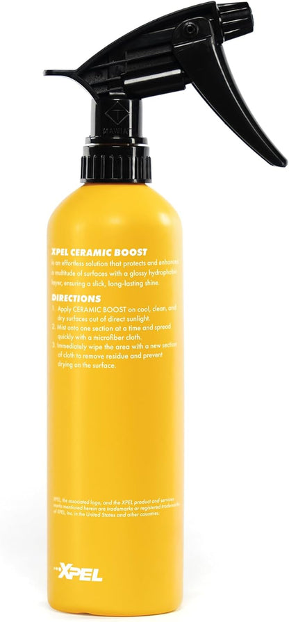 XPEL Ceramic Boost Spray Coating, 16oz - Silicon Dioxide Car Detailing Spray, Beads and Repels Water, Dust, Lint, and Protects Against Debris - Safe for Cars, Trucks, Motorcycles, RV's & More