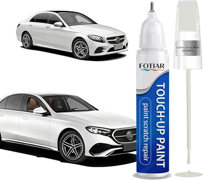 650 Calcite/Cirrus White Touch up Paint for Mercedes-Benz OEM Original Car Paint Scratch Repair Pen Two-In-One Quick & Easy Fix Car Scratch Remover for Nicks & Chips Repair