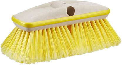 STAR BRITE Premium 8" Soft Brush Head W/Bumper - Dual Connections Fit Either Standard 3/4" Threaded Poles or Extend-A-Brush Handles (Soft) (Yellow) (040161)