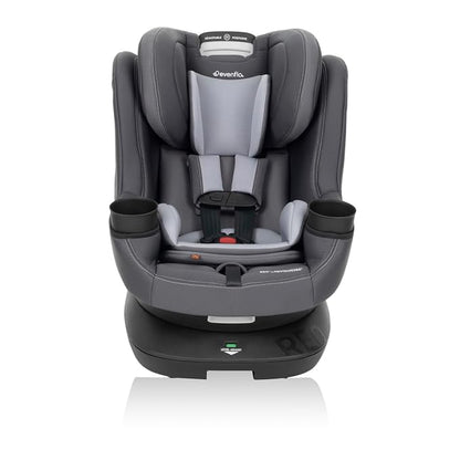 Evenflo REO by Revolve360 Rotating Convertible Car Seat with Quick Clean Cover, Infant to Toddler, Forward and Rear Facing, Compact Design, One-time Install (Danvers)