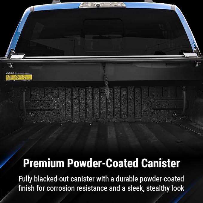 Syneticusa Stealth Black Retractable Hard Tonneau Cover T-Slot Rails Fits 2008-2026 Ford F-250/350 Super Duty 6' 10" Truck Bed Premium Edition Accessories Waterproof