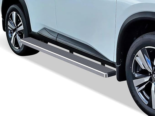 APS (304 Stainless Steel Polished Silver 6 inches) Running Boards Nerf Bars Side Steps Compatible with Nissan Rogue 2021-2026 (Exclude Models with Ground Lighting System)