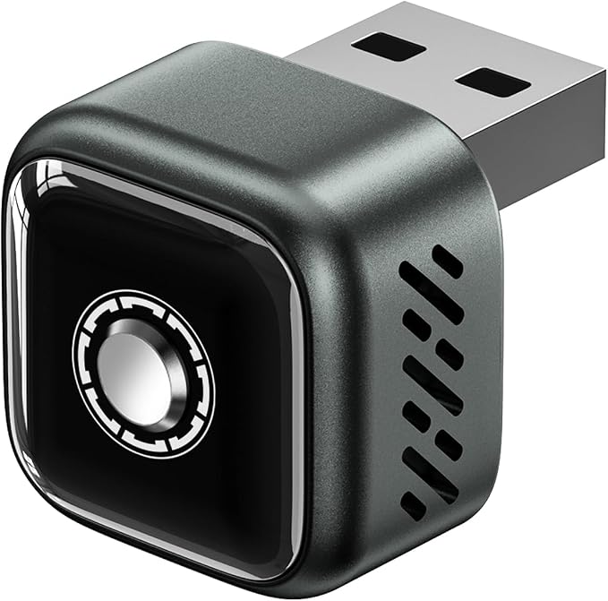 Ultra Mini Wireless CarPlay Adapter for iPhone ＆Android – 2026 Next-Gen 2 in 1 Wireless CarPlay ，5s Auto Reconnect, One-Click Switch for Two Phones, 5.8GHz WiFi+Bluetooth5.4，Adapter Stable & No Lag