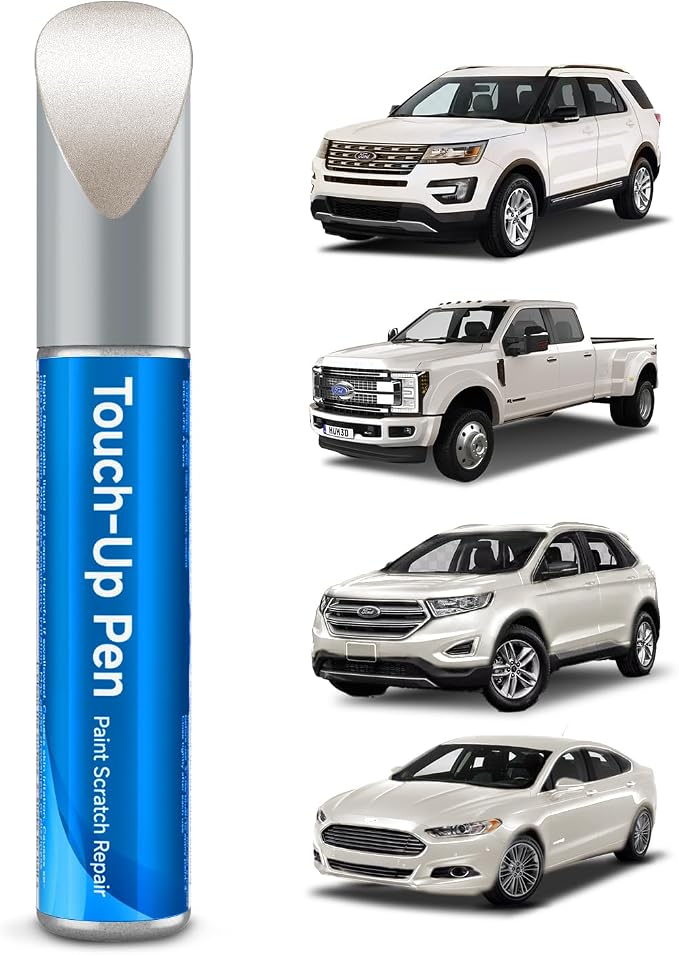 UG White Platinum Metallic Touch Up Paint Compatible with Ford Exact Match Touch Up Paint Car Scratch Repair