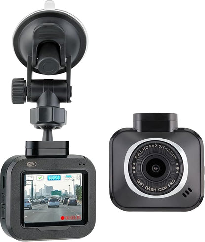 Dash Cam Pro Wi-Fi - As Seen on TV Dash Cam 360°, Motion Detection, 2.0” LCD, 1080p HD, Dashboard Camera Video Recorder, Loop Recording, Night-Mode