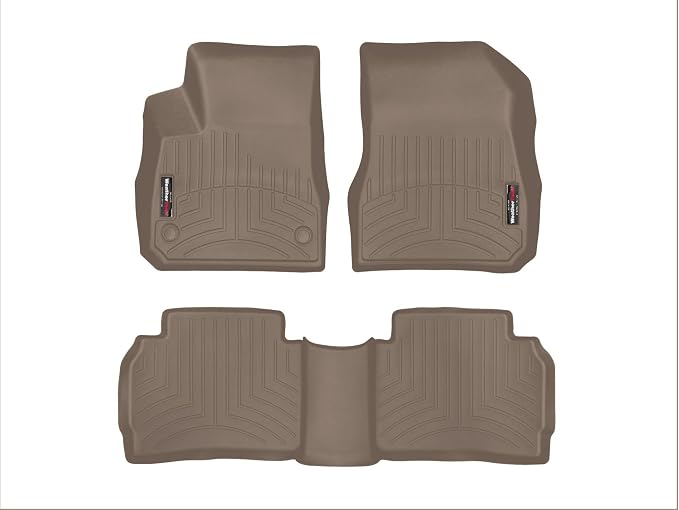 WeatherTech Custom Fit FloorLiners for Chevrolet Malibu - 1st & 2nd Row (45903-1-2), Tan
