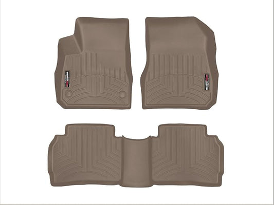 WeatherTech Custom Fit FloorLiners for Chevrolet Malibu - 1st & 2nd Row (45903-1-2), Tan