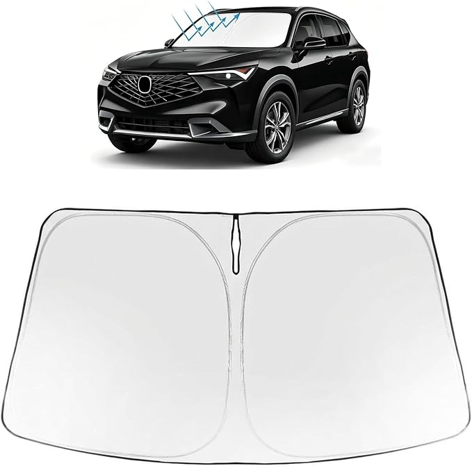 Proadsy Windshield Sun Shade Custom Fit Acura ADX 2025-2026 Foldable Front Sunshade Protector Sun Visor Blocks UV Rays Keep Car Cooler Accessories