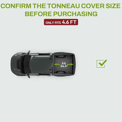 AUTOSAVER88 Low-Profile Hard Tri Fold Truck Bed Tonneau Cover Fit for Ford Maverick 2022 2023 2024 2025 2026 with 4.5ft Bed
