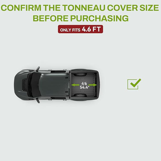AUTOSAVER88 Low-Profile Hard Tri Fold Truck Bed Tonneau Cover Fit for Ford Maverick 2022 2023 2024 2025 2026 with 4.5ft Bed