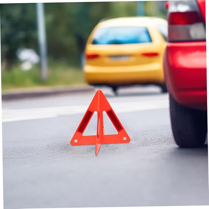 5pcs Car Warning Rack Emergency Safety Triangle Reflective Roadside Marker