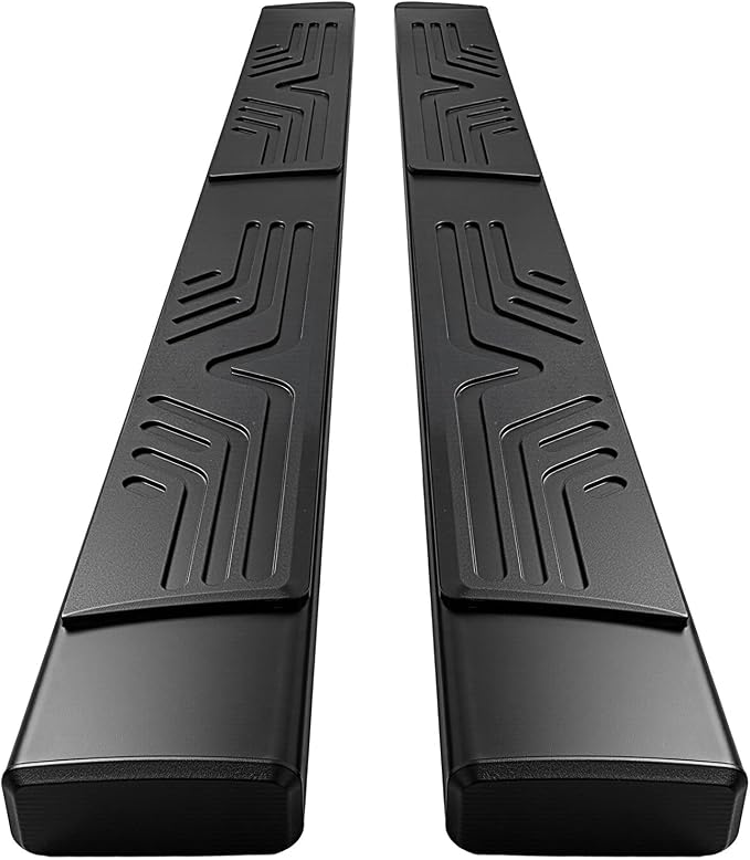 PZ 6.5" Rustproof Running Boards Side Steps Compatible with Chevy Silverado/GMC Sierra 1500 Double Cab 2019-2025,2020-2025 2500HD 3500HD,500LBS Anti-Slip Black Aluminum No Drill Truck Running Boards