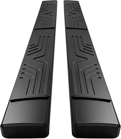 PZ 6.5" Rustproof Running Boards Side Steps Compatible with Chevy Silverado/GMC Sierra 1500 Double Cab 2019-2025,2020-2025 2500HD 3500HD,500LBS Anti-Slip Black Aluminum No Drill Truck Running Boards