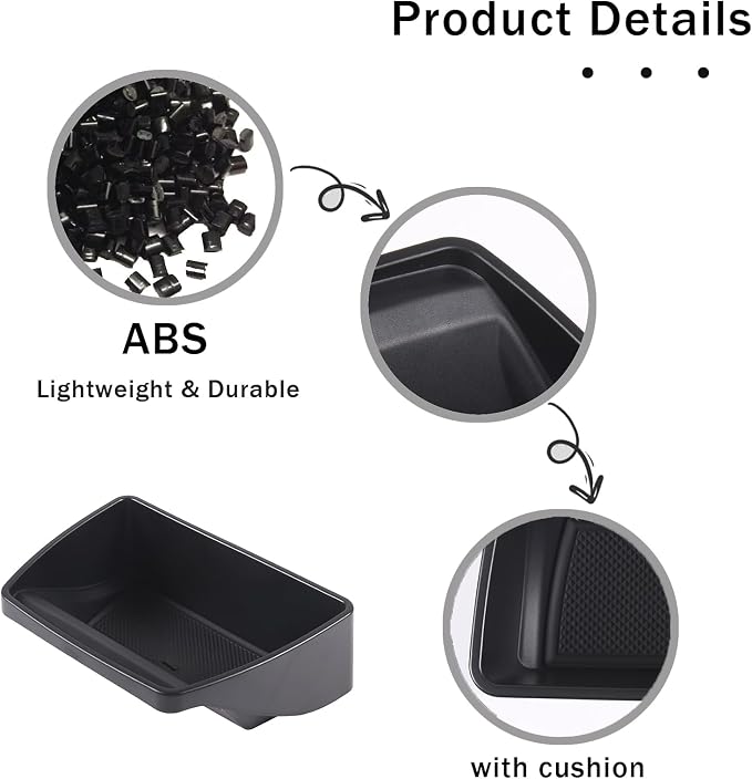 Center Console Organizer Tray for Honda Pilot 2016-2022/ Ridgeline 2020-2023/ Passport 2019-2023 Accessories, ABS Central Control Armrest Secondary Storage Box