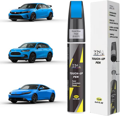 XNA Boost Blue Pearl(B-637P) for Honda Touch Up Paint, Car Scratch Remover for Nicks and Chips Repair, 2-In-1 Quick & Easy Fix Car Scratch Repair Kit with Exact Color-Matched