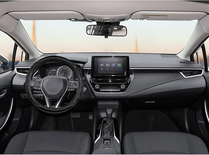 GIANT PANDA Steering Wheel Cover for Toyota, Auto Car Steering Wheel Cover for Toyota Highlander Rav4 Corolla Camry,Standard Size- Black
