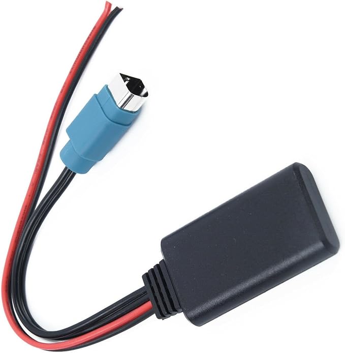CHICHIYANG Bluetooth Audio Radio AUX Cable Adapter Stereo Cable for Alpine KCE-237B/CDE-101/INA-W900/CDA-105