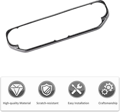 RT-TCZ Air Conditioning Dashboard Center Console Control Trim Panel Cover Interior Accessories Decoration Trim Kit for 2018-2022 Jeep Wrangler JL JLU & Jeep Gladiator JT (Carbon Fiber Grain)